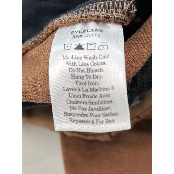 Everlane The Dream Pant Tailored Front Sewn Seam Pull On Elastic Tan Size XS EUC - Picture 4 of 9